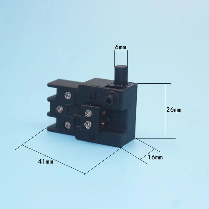 1 pz per Makita 1040 250V ca 18a 125V ca SPDT 5 viti interruttore grilletto maniglia rotonda/quadrata nera