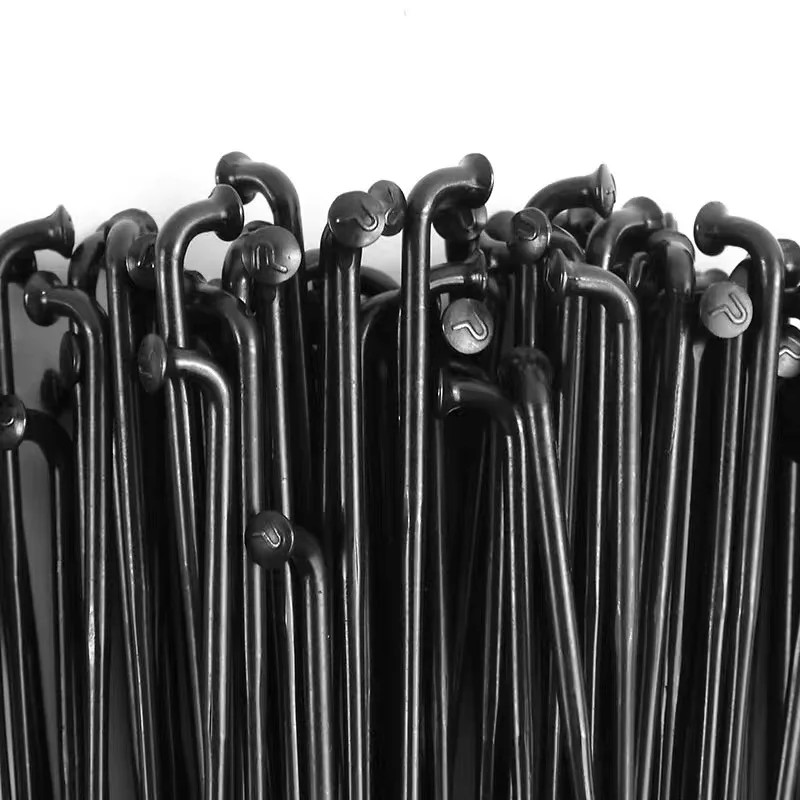 Light Pillar PSR TB2015 Triple Butted Bicycle Spokes J-Bend Straight Pull 14G Gauge 2.0 MTB Road Bike Ray Stainless Steel Black