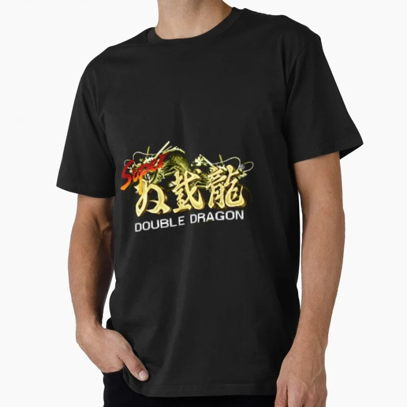 

Super Double Dragon 80s Retro Combat Gift t shirt 0512 Arcade game Graphic Tee 100% cotton Y2K Clothes All size Tops S-6XL