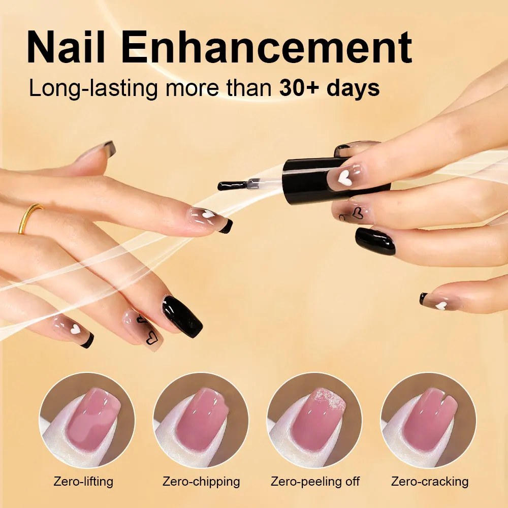 UND DER-Gel d'extension d'ongles, amélioration des ongles, application rapide, mise en forme des ongles, couche de base durable, colle à ongles, qualité salon