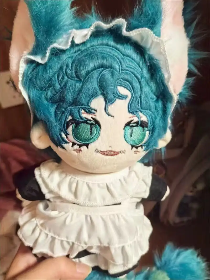 Peluche de 20cm, jeu d'identité V mercenaire, jouet pour enfants, corps de Cosplay Kawaii avec oreilles et queue, figurines douces de dessin animé, cadeaux de noël