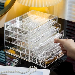 Necklace case necklace case, jewelry tray with transparent cover jewelry display case for necklaces