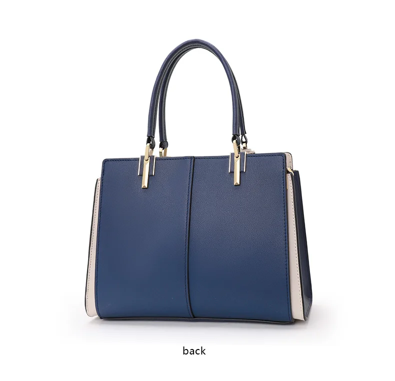 Aidrani Echtleder-Tragetasche für Damen, hochwertige Schultertasche mit großem Fassungsvermögen, blaue Muttertasche – Detail 11