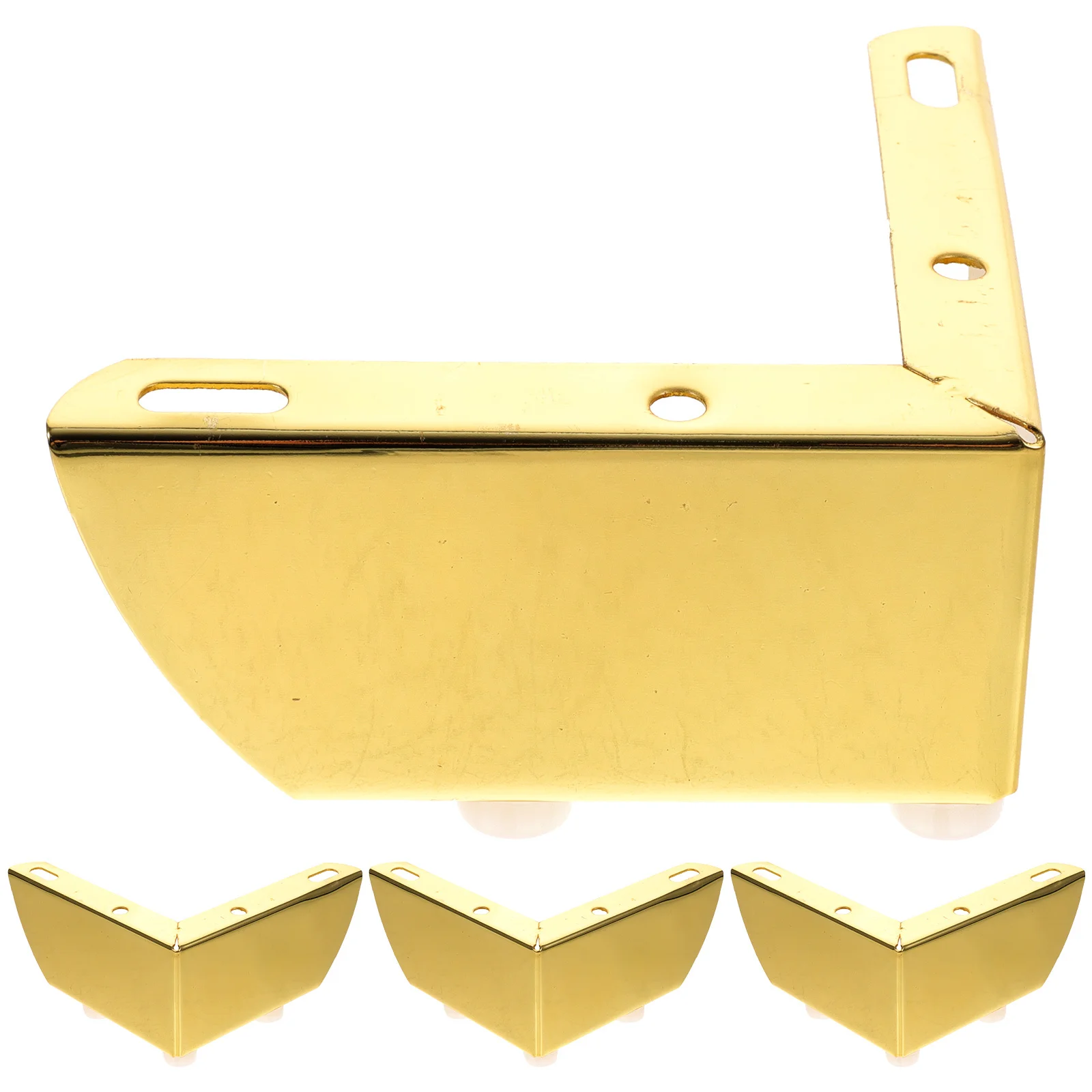 

4Pcs Premium Metal Furniture Legs Iron Supports for Wardrobe Closet Cabinet Dresser Robust Load-Bearing Anti-Scratch Base