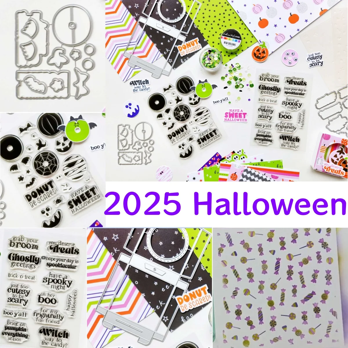 

Halloween Ghostly Peeka Boo Treat Box Metal Cutting Dies Clear Stamps Stencil For DIY Making Card Scrapbook Embossed Paper Album