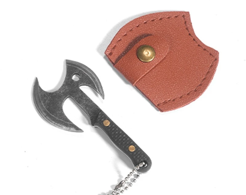 

Mini Battle Axe Outdoor Portable Cutting Tool Exquisite Stainless Steel Forging Keychain Axe