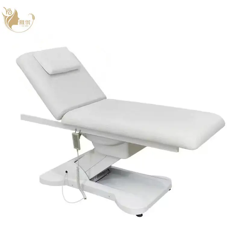 Professional Electric Massage Bed With Metal Frame And Synthetic Leather For Salon Spa And Body Treatments