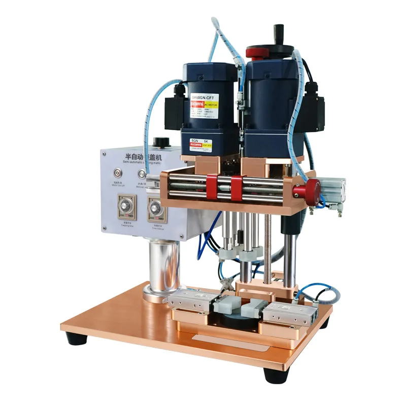 

Полуавтоматическая машина для укупорки пластиковых бутылок, укупорщик бутылок с винтовой крышкой