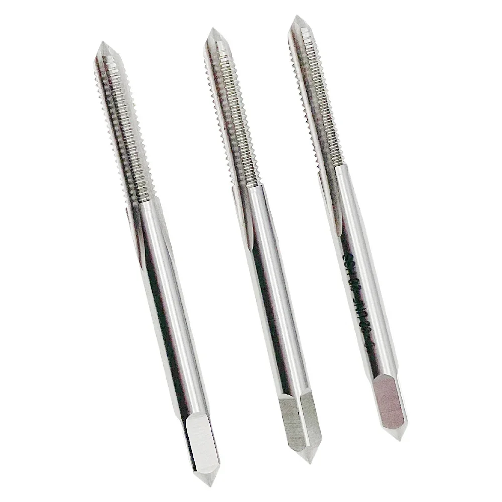 

3pcs 10-32 Tap Set 10 x 32 Thread 3 Flutes RIght Hand RH 10 - 32 Thread Tap 10x32 Threading Tool 10x32 Tap Set Hand Tool