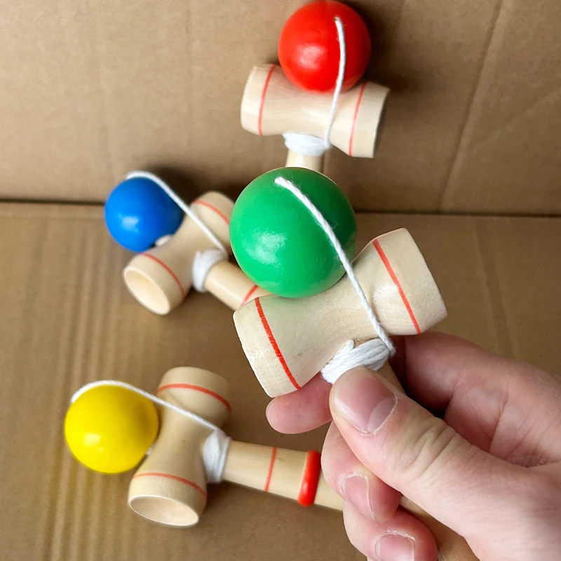 Wooden Toy Professional Skillful Juggling Ball Catch Ball In Cup Traditional Game Hand Eye Coordination Education For Children