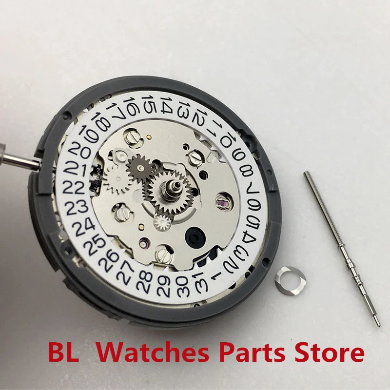 

BLIGER Original Left Hand NH34A (GMT）Movement 24 JEWELS Mechanical Machine Witg White Date High Accuracy Winding Stem