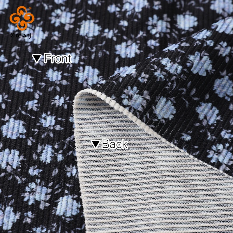 0.5/1/2/3 متر طباعة الأزهار الصغيرة 16 ويل سروال قصير النسيج سحق الضلع لفستان بلوزة تنورة إكسسوارات الشعر Craft بها بنفسك الخياطة الحرفية