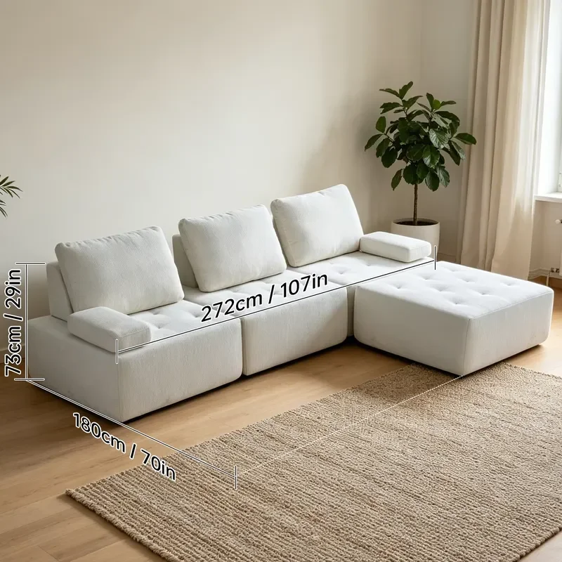 Minimalist Splicing Sofa Online Celebrity Explosions Compression Sofa Can Be Packed in Boxes Compression Sofa