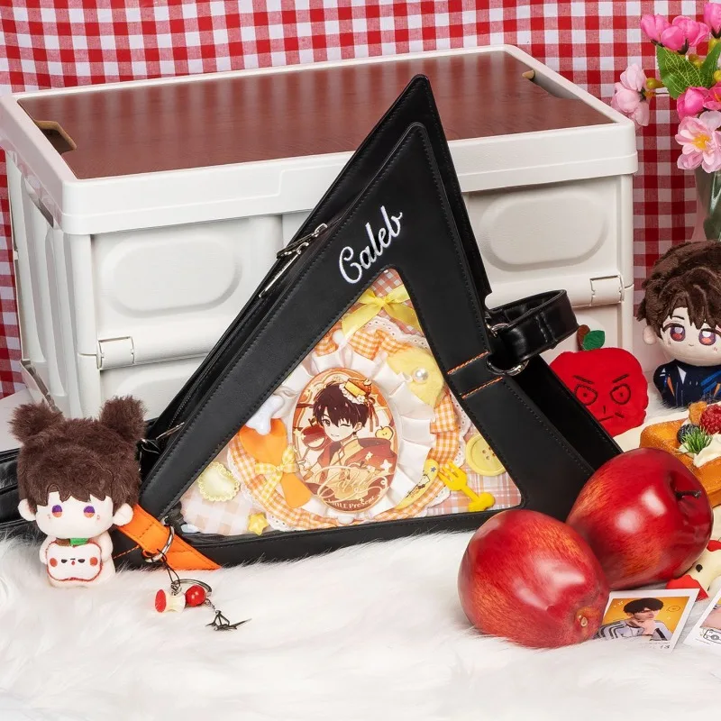 

Game Love and Deepspace Cosplay Caleb 23x17x23cm Leather PU Transparent Backpack Ita Bag Crossbody Bag Shoulder Bag