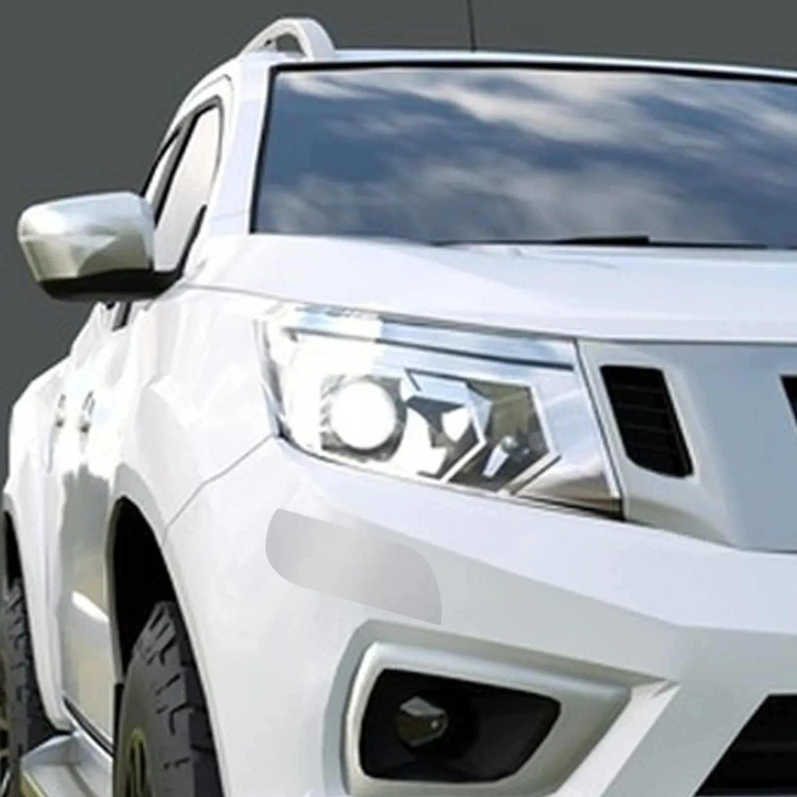 

4Pcs Car Bumper Protector Guard Strip PU Anti-Collision Clear Scratch Resistant Front Trunk Bumper Protective Film for Suv