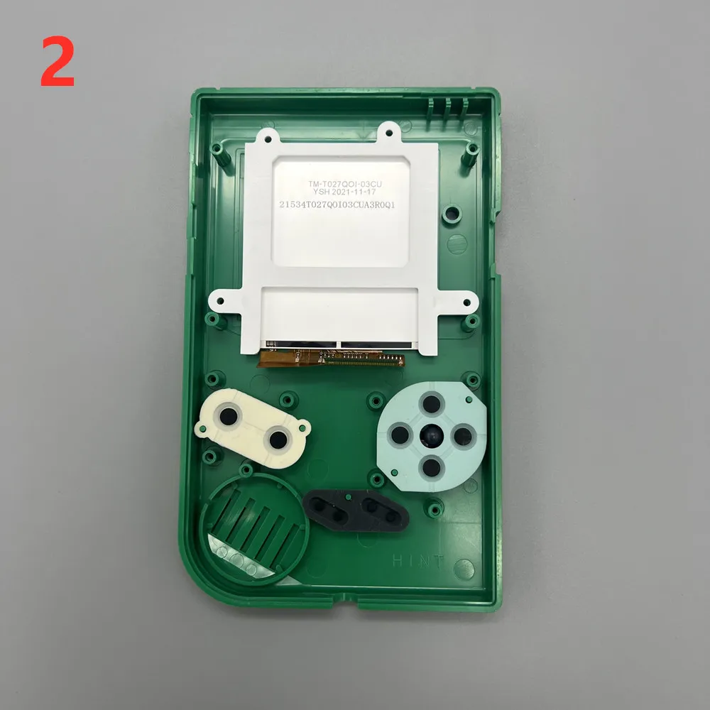 2.6인치 DMG GB 고휘도 LCD 및 Gameboy GB용 새 쉘, GB IPS LCD 화면. 간단한 설치, 플러그 앤 플레이