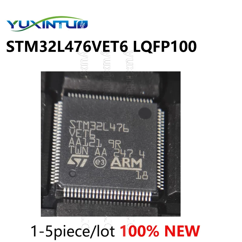 1-5piece 100%New STM32L476VET6 STM32L476 LQFP100 chip