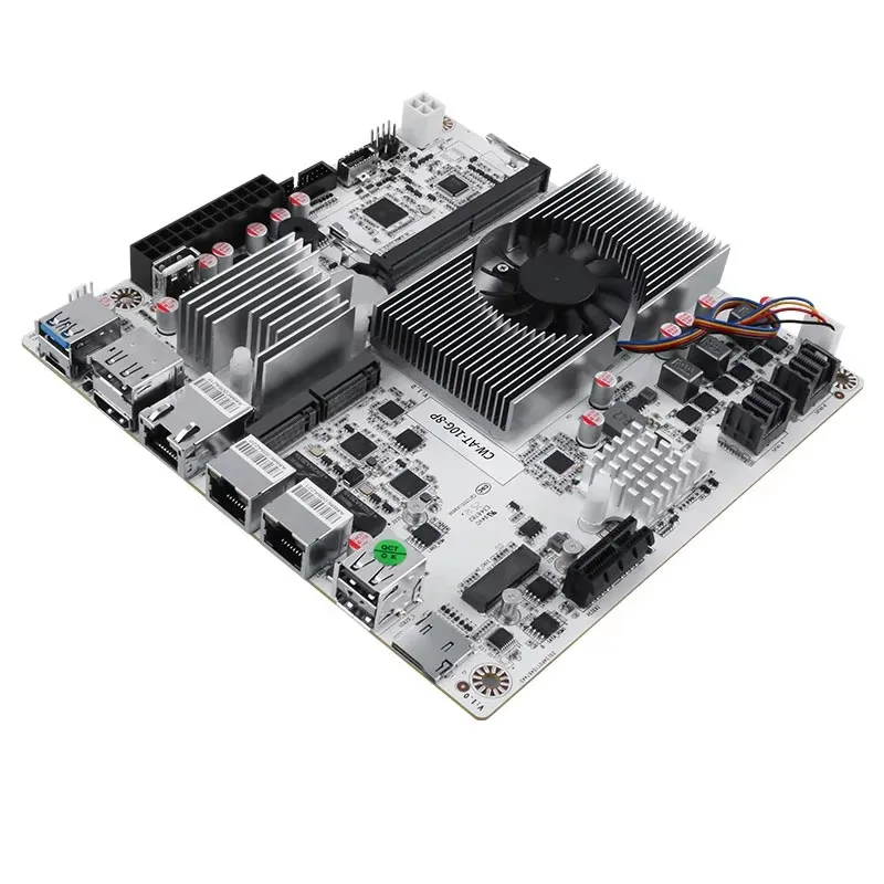 Placa-mãe NAS de 8 baias 10G Intel N150 N100 i3-N305 1*10G 2*2.5G LANs 2 * NVMe 2 * SFF-8643 a 8 * SATA Firewall Mainboard PCIex1 Type-C