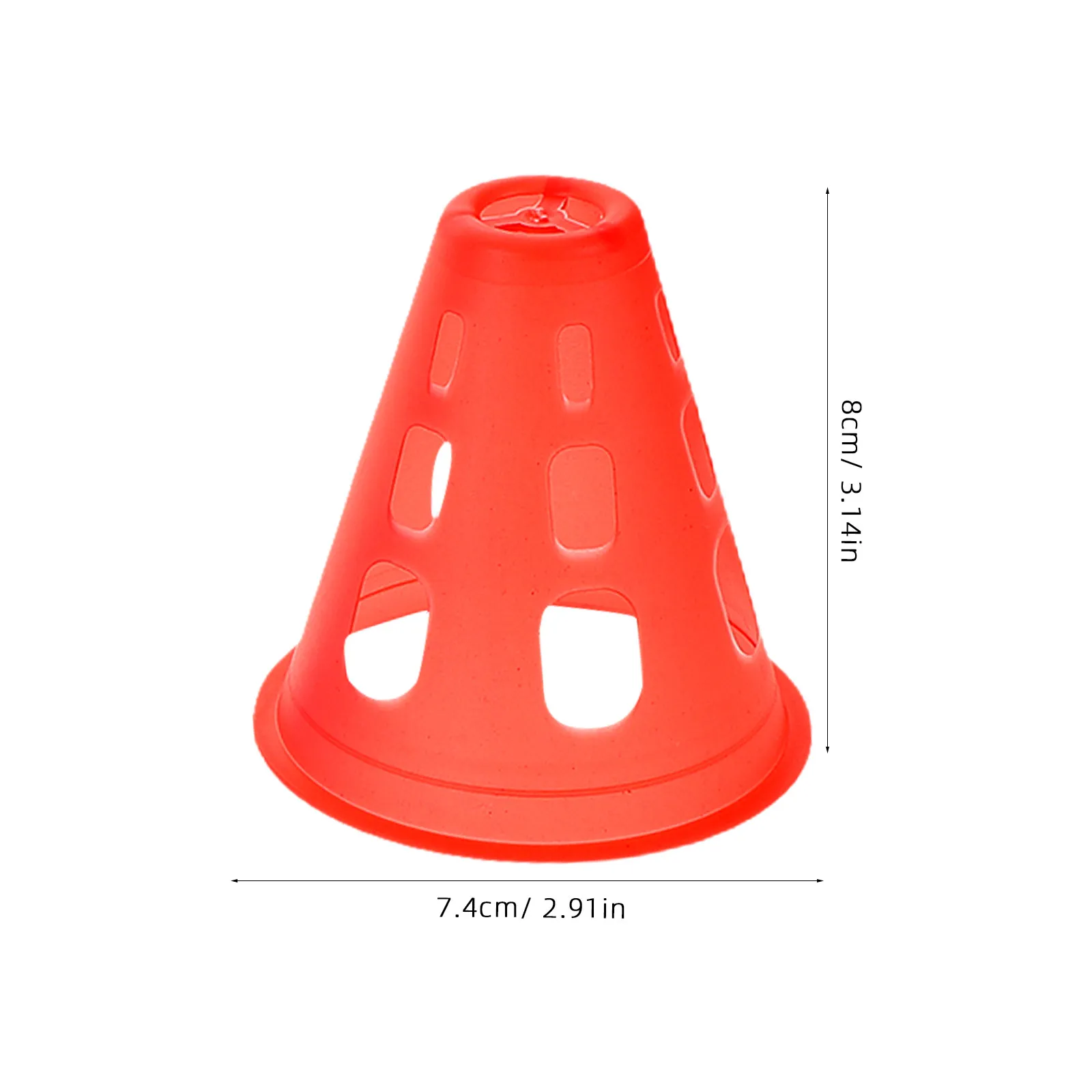 20pcs  Roller Skating Practice Cones Mini Plastic Training Cones Windproof Disc Cones For Outdoor Sports Training Soccer Cones