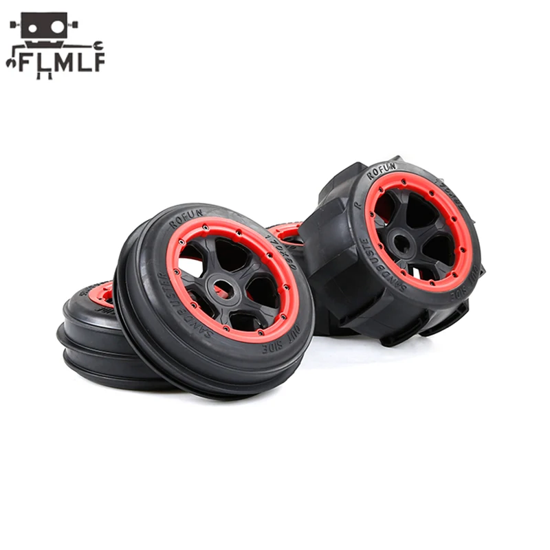 Rc Gas Car anteriore posteriore Desert Tire con Kit mozzo ruota Fit 1/5 HPI ROFUN BAHA ROVAN KM BAJA 5B SS Truck Parts