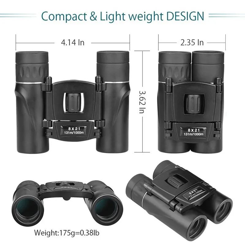 Foreign Trade Wholesale Custom 8x21 Binoculars/telephoto Universal Lens, Amazon New Model