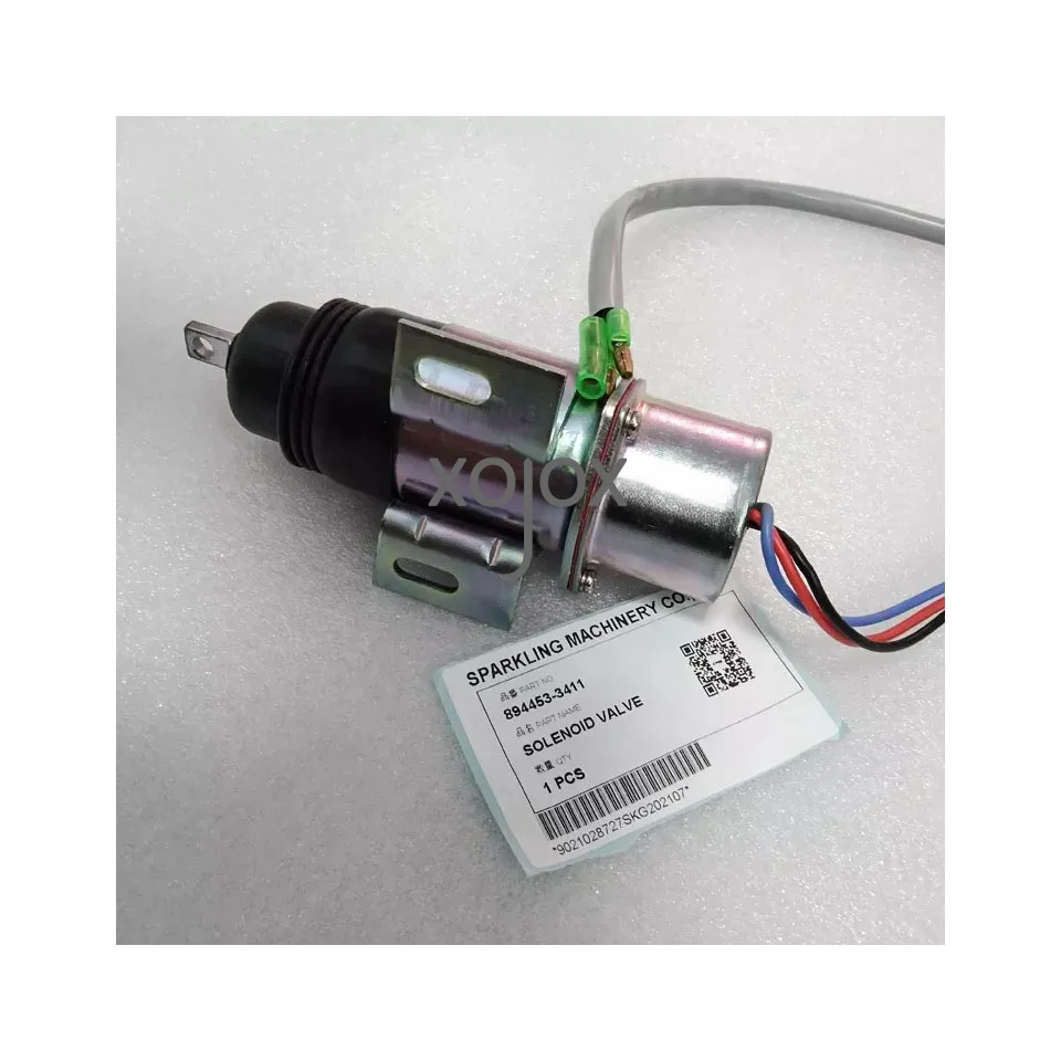 XOJOX MV1-58 8944533411 Stop Solenoid Valve 12V for Excavator 894453-3411