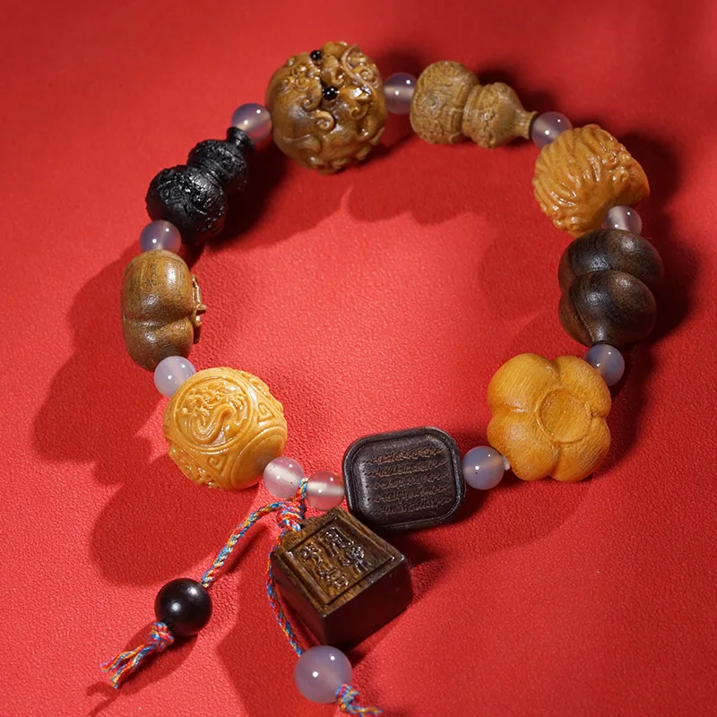 

Wooden Duobao Bracelets, Beautiful Meaning Men and Women Lucky Bracelets, Jewelry, Gifts