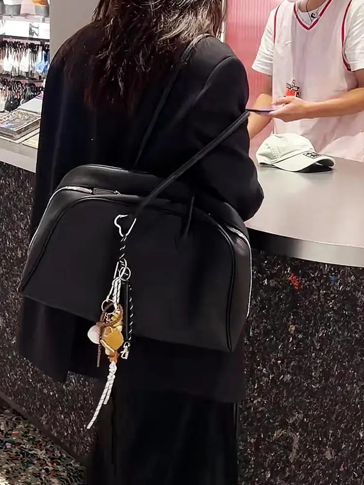 

Bla Large Capaci Soft Leather Tote Bag Women's 2025 New Luxury mat High-End Single oulder Boston Bag