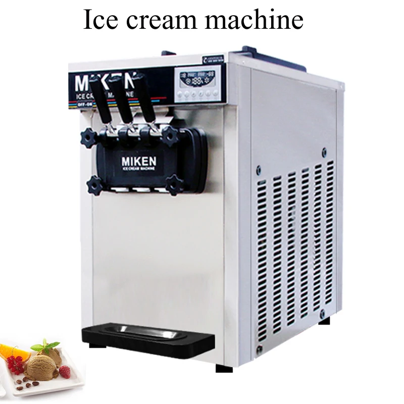 

Wholesale Counter 3 Flavor Soft Ice Cream Maker Machine Commercial Fruit Ice Cream Making Machine