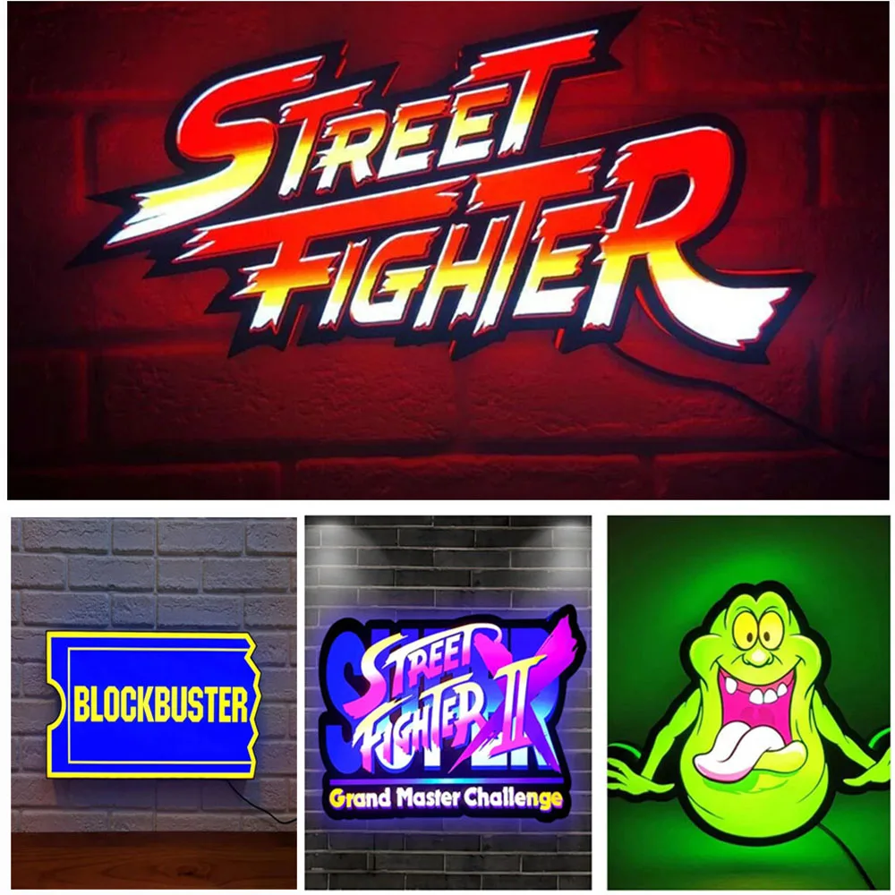 

Custom LED Lightbox 3D Print Anime Light Boxes Led Desktop Nightlight Wall Game Room Decor Best Gift for Kids Signs