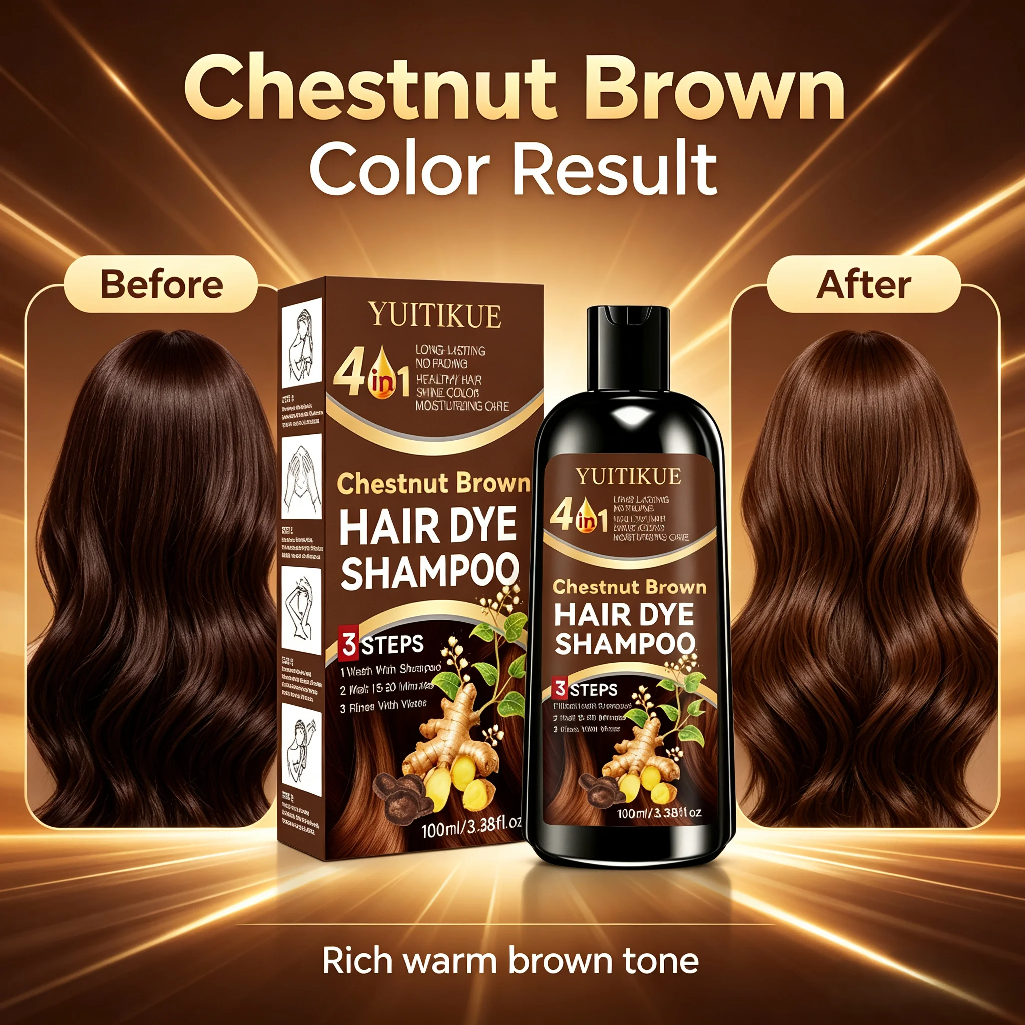 YUITIKUE Shampoing colorant po - Hair Care Steps avis et prix