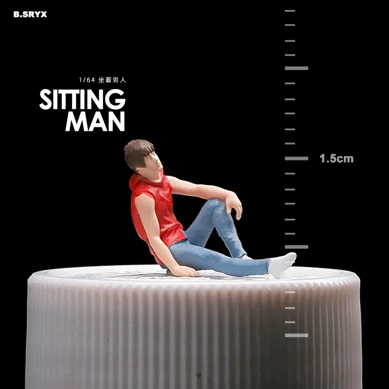 Modèle Miniature à l'échelle 1:64, mode Camping tendance pour hommes et femmes, Posture couchée, figurine d'action, poupée, bricolage, affichage d'accessoires de scène