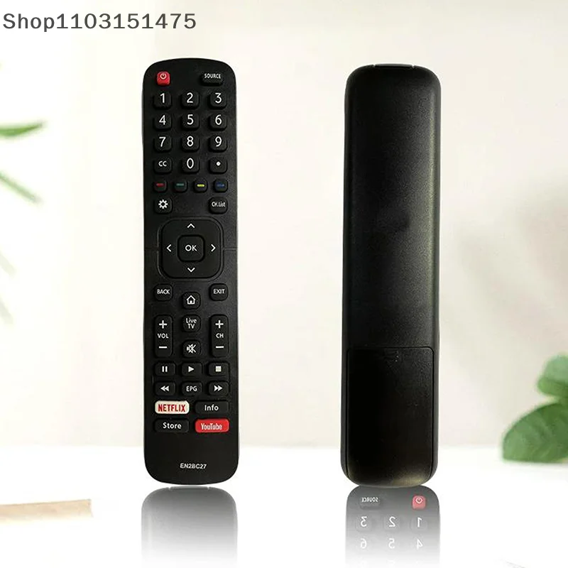 EN2BC27 Controle Remoto para Hisense Smart H43AE6030 H32B5600 LCD LED TV com YouTube e Netflix