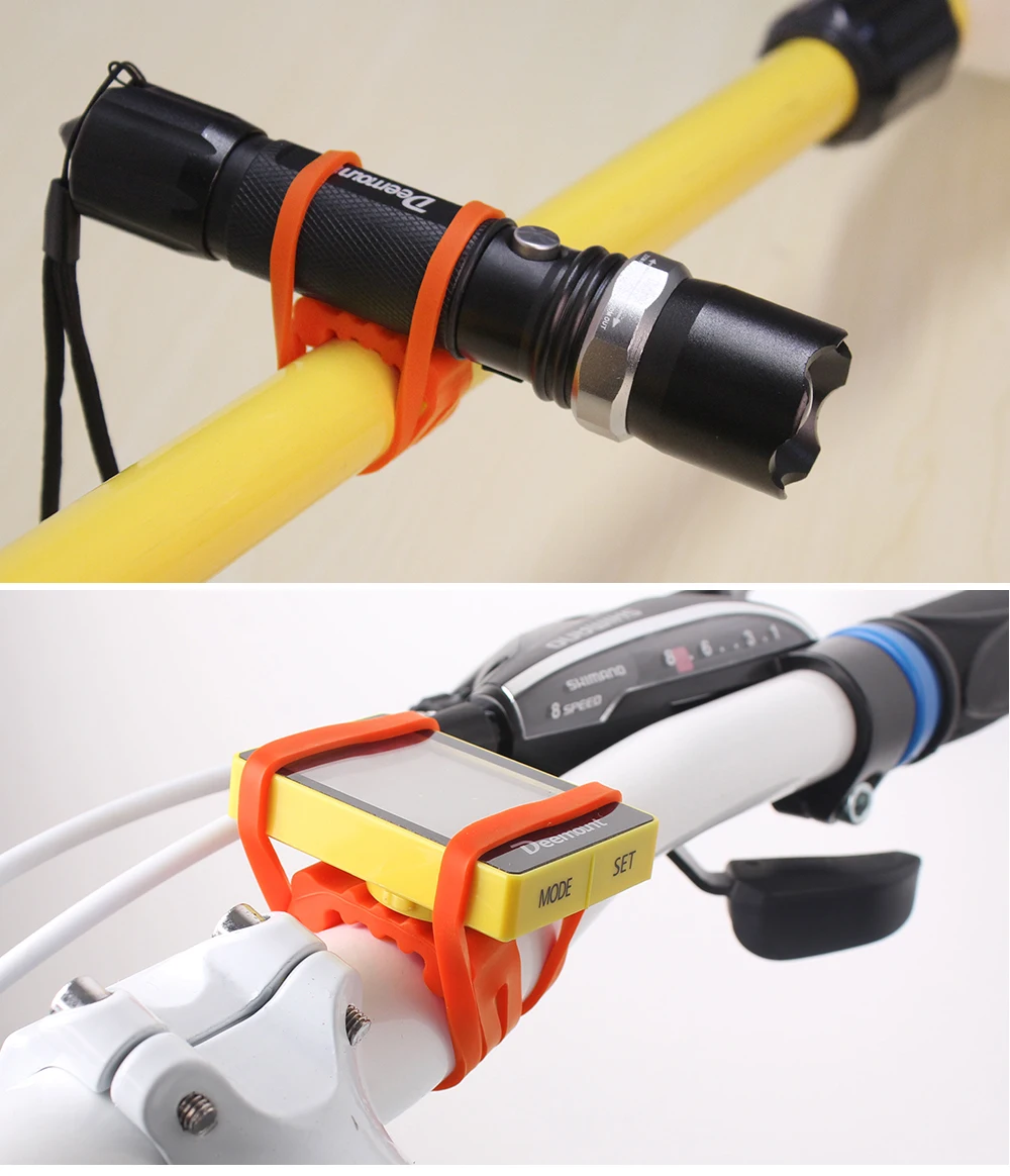 16/30 Stück Silikonarmband, festes Rücklicht, mehrere Größen, hochtemperaturbeständiges Gummiband mit fester Schnalle, Installationslenker – Detail 12