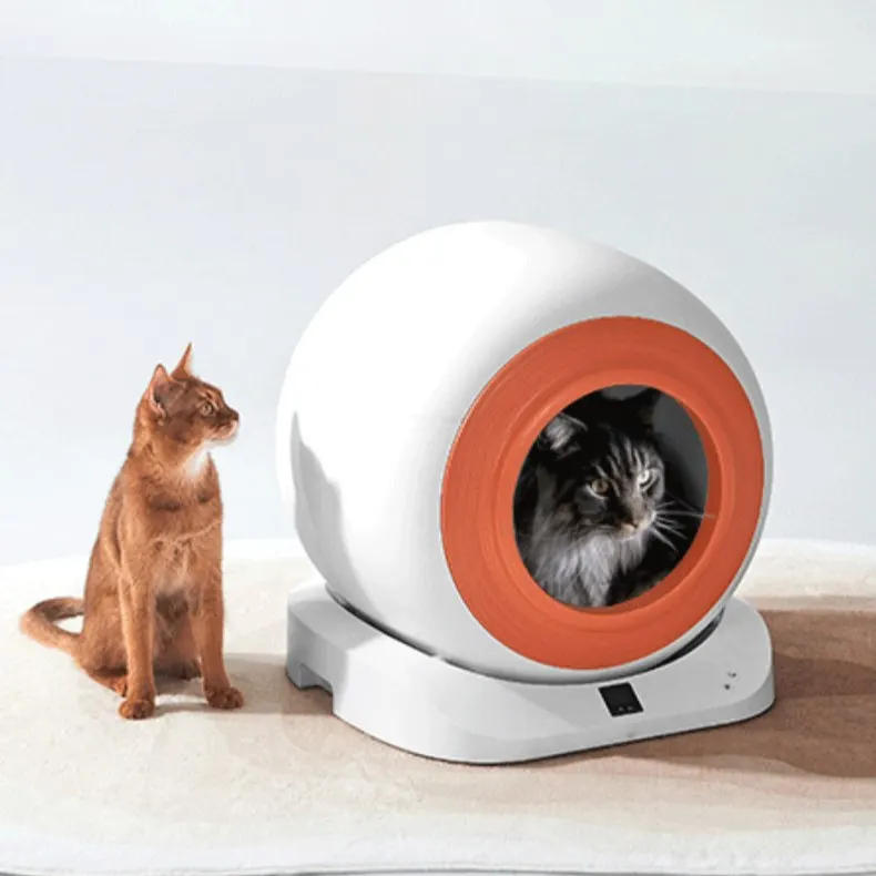 

APP Controlled Extra Large Automatic Cat Litter Box Smart Self-Cleaning Cat Toilet for Multiple Cats Easy Clean
