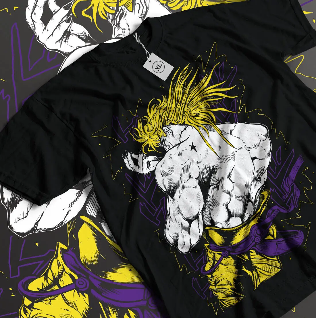 Camiseta de JoJo Bizarre Adventure, Jotaro Kujo, Dio Giorno, Anime