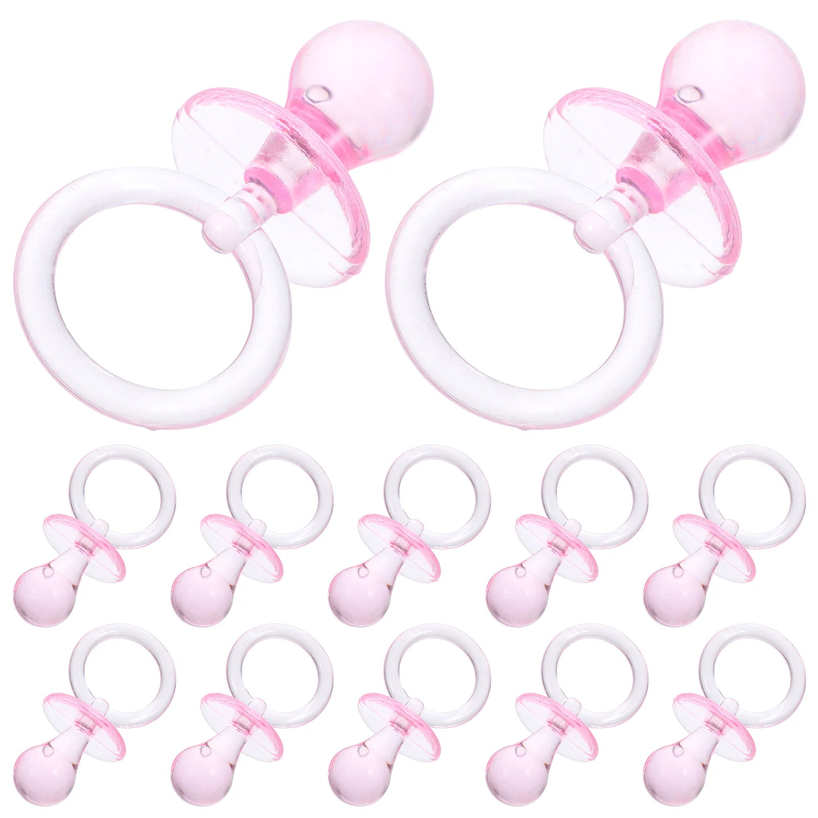 12 Pcs Miniature Pacifier Decoration Child Infant Toys Abs Plastic Pacifiers for Baby Shower