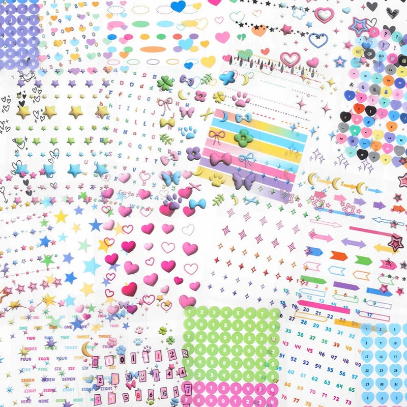 20pcs/lot Cute Starlight Dot Series Decorative Stickers Journal Phone Case Laptop DIY Idol Photocard Sticker Book Stationery