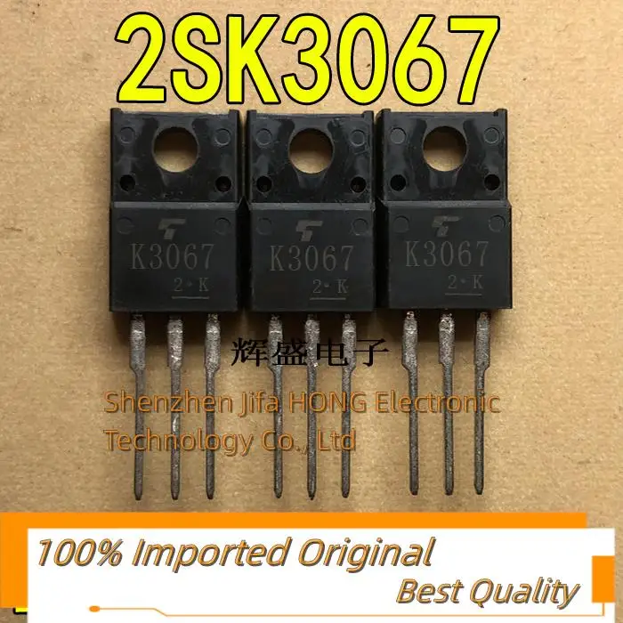 10PCS/Lot  K3067 2SK3067  TO-220F N-Channel MOSFET 2A 600V Best Quality