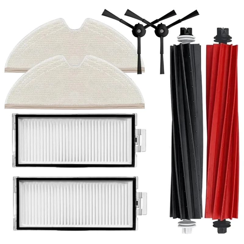 

Комплект аксессуаров для робота-пылесоса Roborock Q8 MAX, MAX Plus: основная и боковые щетки, HEPA-фильтр, салфетка для влажной уборки (M04K)