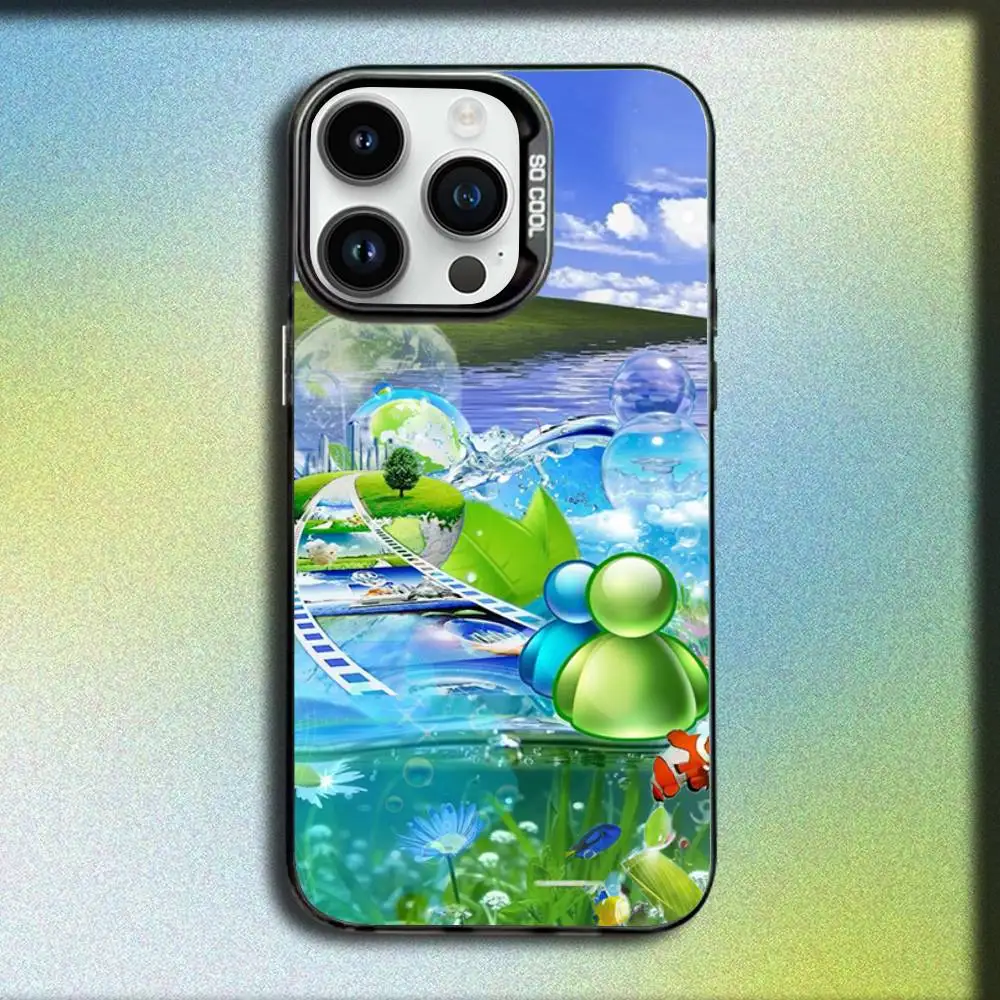 Funda de teléfono Art Frutiger Aeros para iPhone 17,16,15,14,13,12,11,Pro,Max,Plus,E,SE4,Air,Mini caja IMD negra