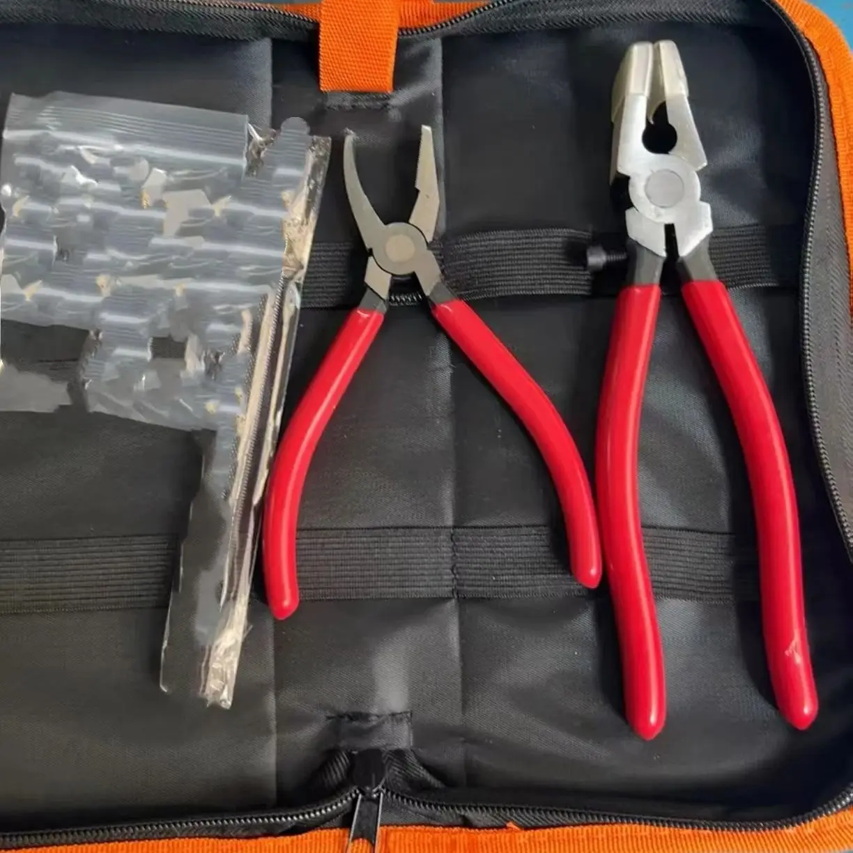 

Professional Stained Glass Cutting Kit - Heavy Duty Wheeled Nipper Pliers & Tools for Glass Art Work