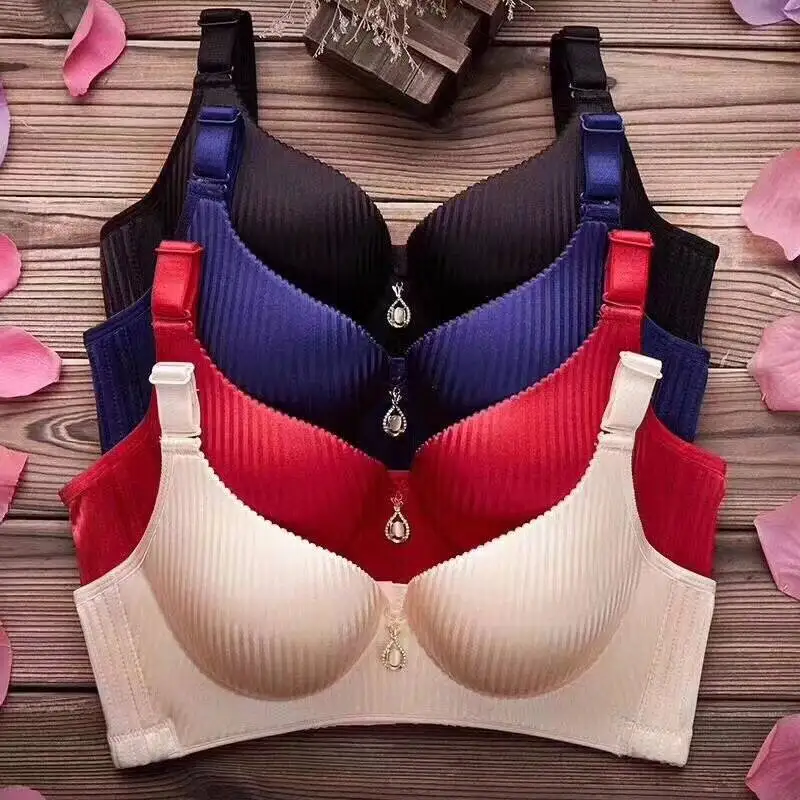 

Ультратонкий женский бюстгальтер AA с эффектом пуш-ап для небольшой груди, сексуальный комплект нижнего белья из нейлона, цельный, со съемными бретелями