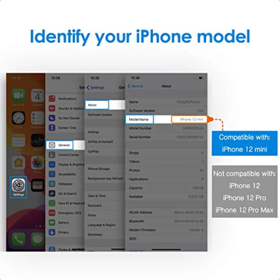 iPhone 12 mini 5.4インチ用スクリーンプロテクター 強化ガラスフィルム 3枚パック
