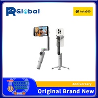 Insta360 Flow Pro - AI gimbal stabilizer for smartphones, Apple DockKit support, 360º infinite pan tracking, AI tracking