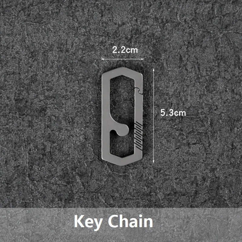 TC4 Titanium Alloy Keychain, Personalized And Creative, Simple Lightweight, Men's Belt Buckle With Good Elasticity