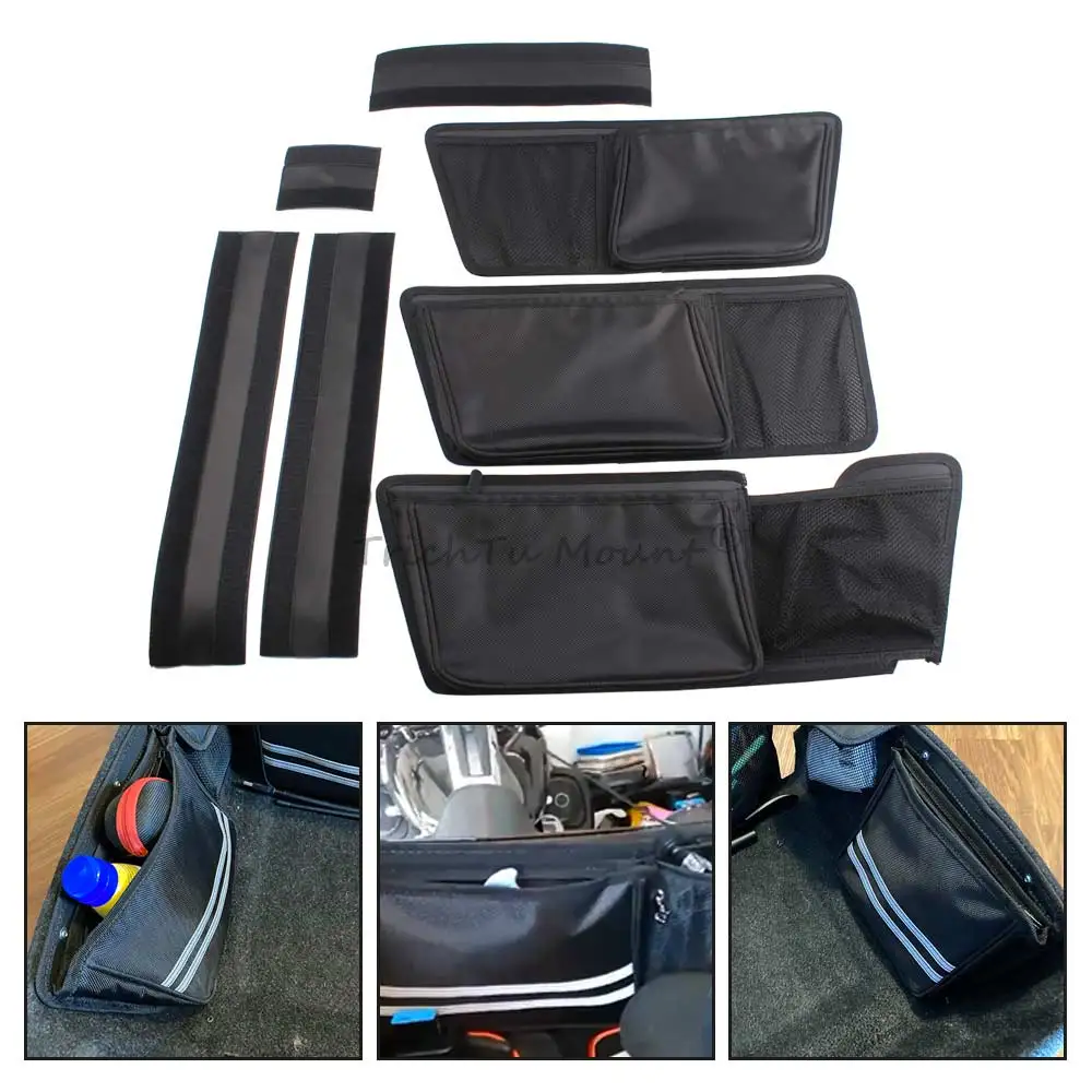 

Motorcycle Saddlebag Lid Storage Side Bag Organizers Tour-Pack Luggage Kit Fits For Harley 14-later Touring And Tri Glide Model