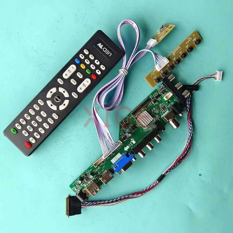 Controller Driver Board For LP133WH1-TLA1 LP133WH1-TLB1 DIY Kit Laptop Screen DVB-T/C LVDS 40 Pin 1366x768 13.3