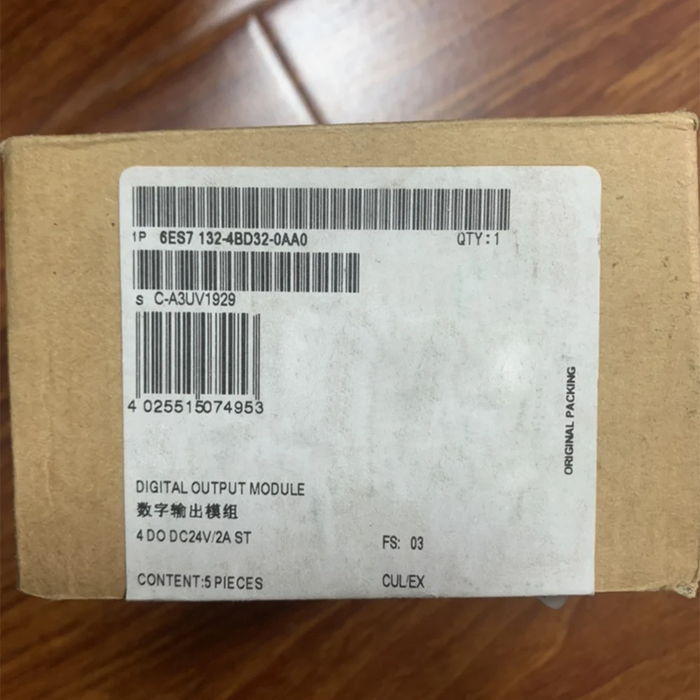 5PCS/Box Brand New For SIEMENS 6ES7132-4BD32-0AA0 Digital Output Module 6ES7 132-4BD32-0AA0 in Box Sealed