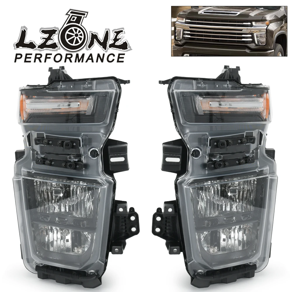 For 2020-2023 Chevy Silverado 2500HD 3500HD Left Driver / Right Passenger Halogen Headlight Headlamp 84738617 GM2503504